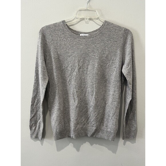 Claudie Pierlot Sweater Women’s 2 Medium Gray Bow Open Back Classic - Picture 2 of 7